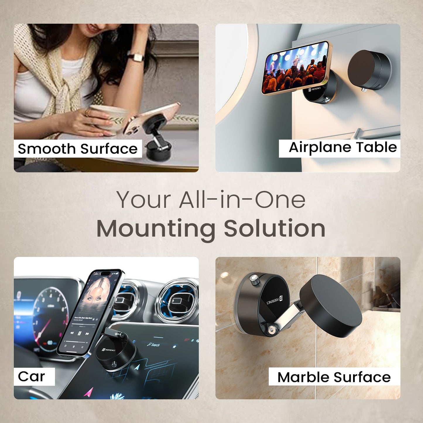 MagGrip™ Vacuum Magnetic Phone Holder